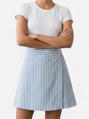 Urban Outfitters Sloane Coastal Striped Wrap Skort Skirt sz M